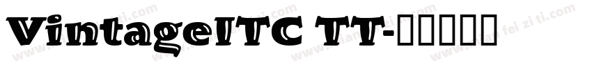VintageITC TT字体转换